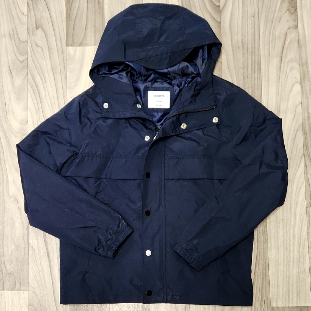 Old Navy Boys' Water Resistant Hooded Windbreaker Jacket